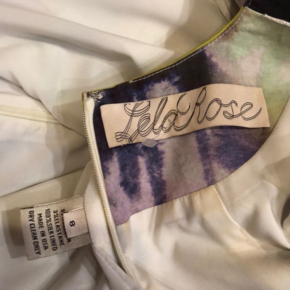 Lela Rose Sleeveless Printed fit and flare Mini dress size 8 - Picture 9 of 13